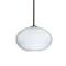 Besa Lighting Pape 12 Cord Pendant, Opal Ribbed, Bronze Finish, 1x9W LED 1TT-491307-LED-BR - alternate 1